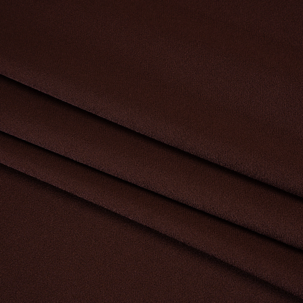 Crepe Back Satin by Alex Perry - Chocolate Brown - Designer Deadstock