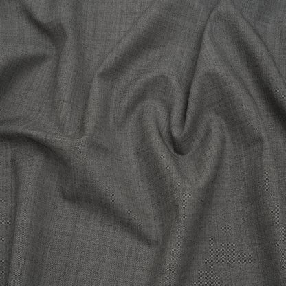 Wool Twill Suiting by Alexander McQueen - Black and White Heathered - Designer Deadstock