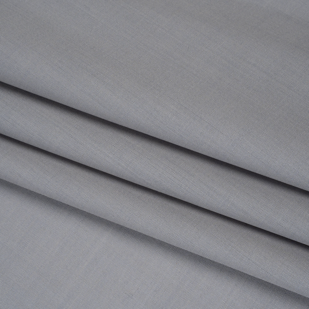 Summer Weight Wool Suiting by Alexander McQueen - Gray - Designer Deadstock Folded