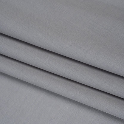 Summer Weight Wool Suiting by Alexander McQueen - Gray - Designer Deadstock Folded