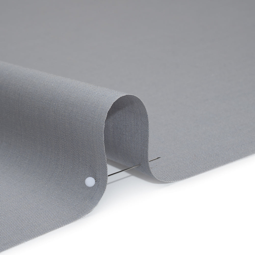 Summer Weight Wool Suiting by Alexander McQueen - Gray - Designer Deadstock Detail