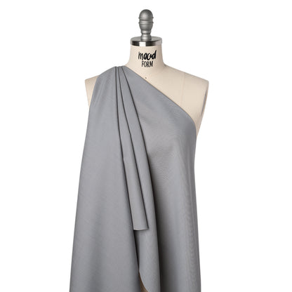 Summer Weight Wool Suiting by Alexander McQueen - Gray - Designer Deadstock Drape
