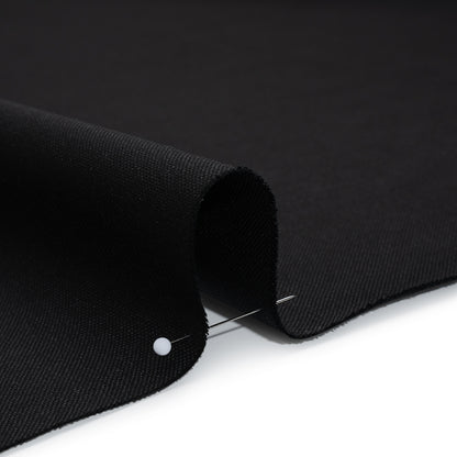 Wool Basketweave Suiting by Alexander McQueen - Black - Designer Deadstock Detail