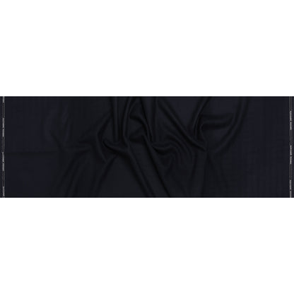 Heavyweight Wool Herringbone Twill Suiting by Alexander McQueen - Navy Blue - Designer Deadstock