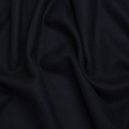 Heavyweight Wool Herringbone Twill Suiting by Alexander McQueen - Navy Blue - Designer Deadstock