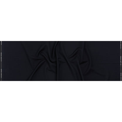 Wool Basketweave Suiting by Alexander McQueen - Dark Navy - Designer Deadstock