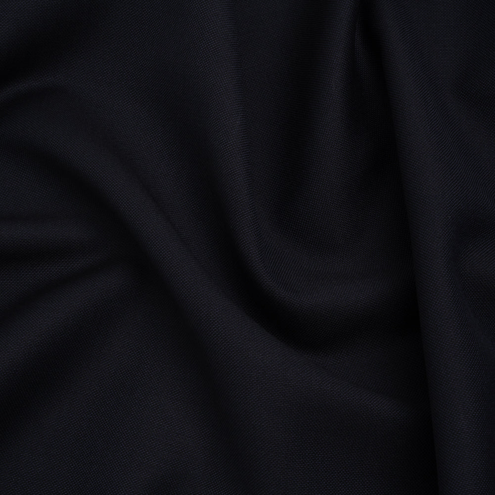 Wool Basketweave Suiting by Alexander McQueen - Dark Navy - Designer Deadstock