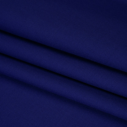 Wool Basketweave Suiting by Alexander McQueen - Cobalt Blue - Designer Deadstock