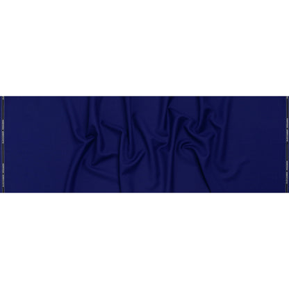 Wool Basketweave Suiting by Alexander McQueen - Cobalt Blue - Designer Deadstock