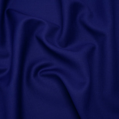 Wool Basketweave Suiting by Alexander McQueen - Cobalt Blue - Designer Deadstock