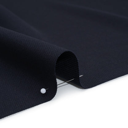 Heavy Wool Twill Suiting by Alexander McQueen - Navy Blue - Designer Deadstock