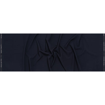 Heavy Wool Twill Suiting by Alexander McQueen - Navy Blue - Designer Deadstock
