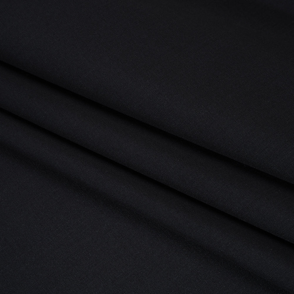Summer Weight Wool Suiting by Alexander McQueen - Midnight Blue - Designer Deadstock Folded
