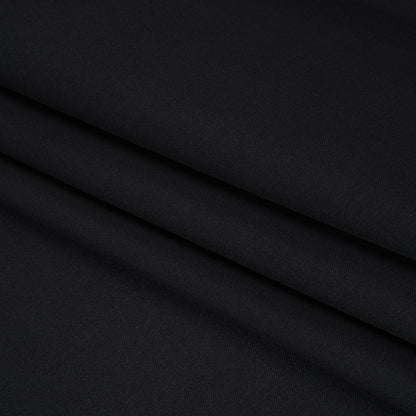 Summer Weight Wool Suiting by Alexander McQueen - Midnight Blue - Designer Deadstock Folded