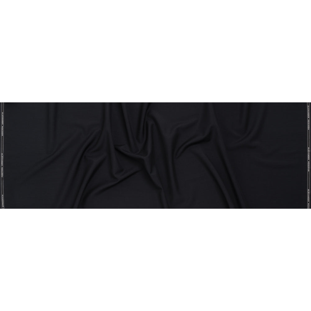 Summer Weight Wool Suiting by Alexander McQueen - Midnight Blue - Designer Deadstock Full