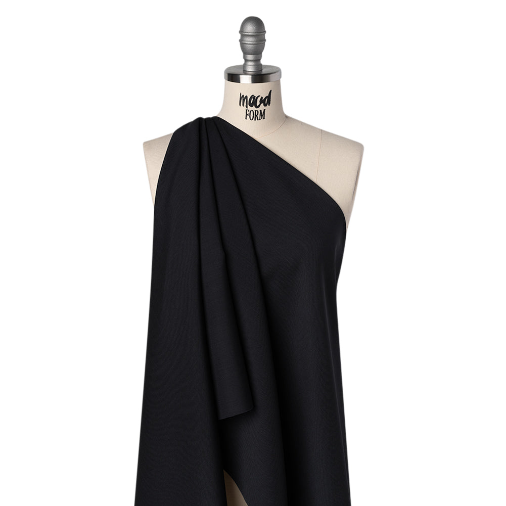 Summer Weight Wool Suiting by Alexander McQueen - Midnight Blue - Designer Deadstock Drape