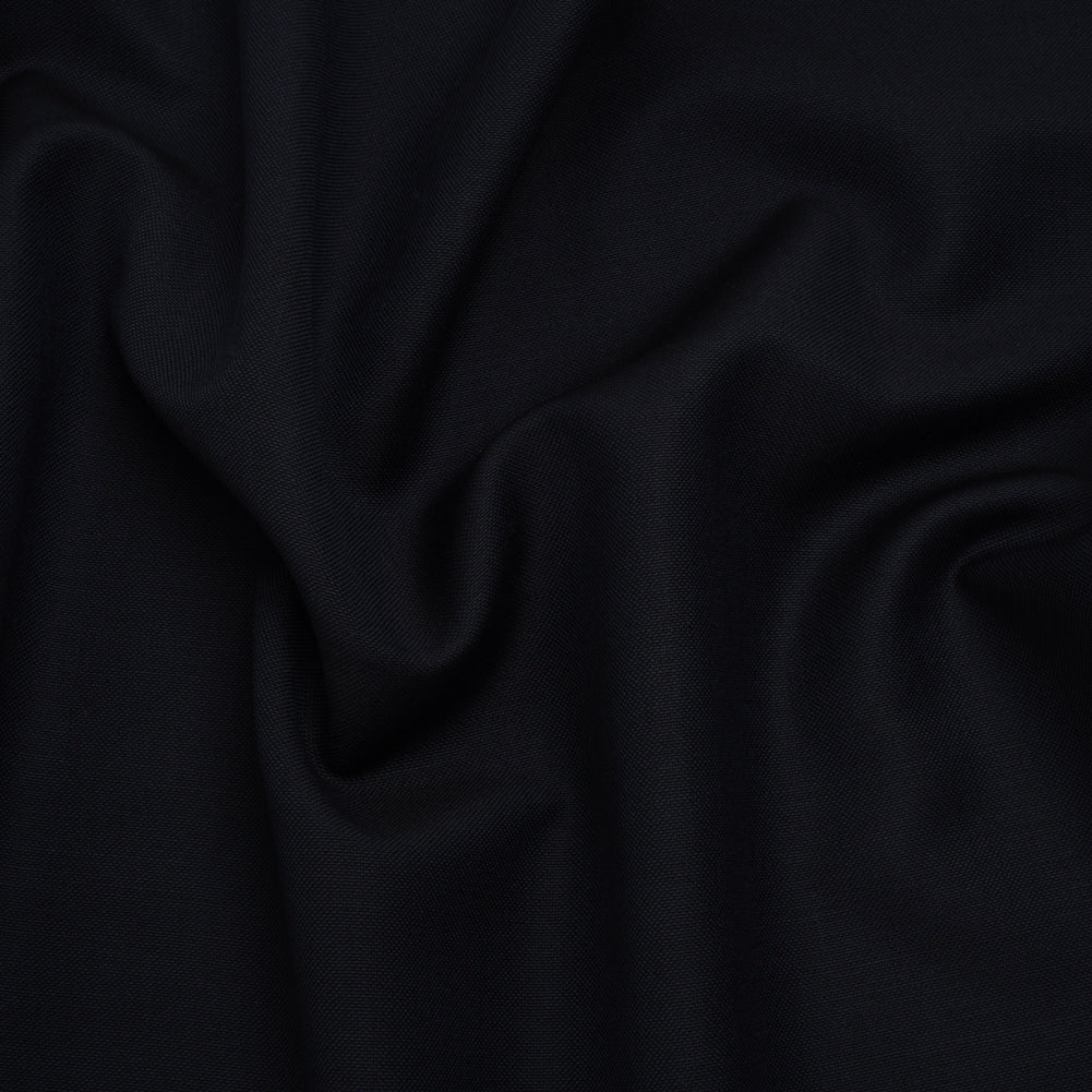 Wool Basketweave Suiting by Alexander McQueen - Midnight Blue - Designer Deadstock