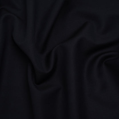 Wool Basketweave Suiting by Alexander McQueen - Midnight Blue - Designer Deadstock