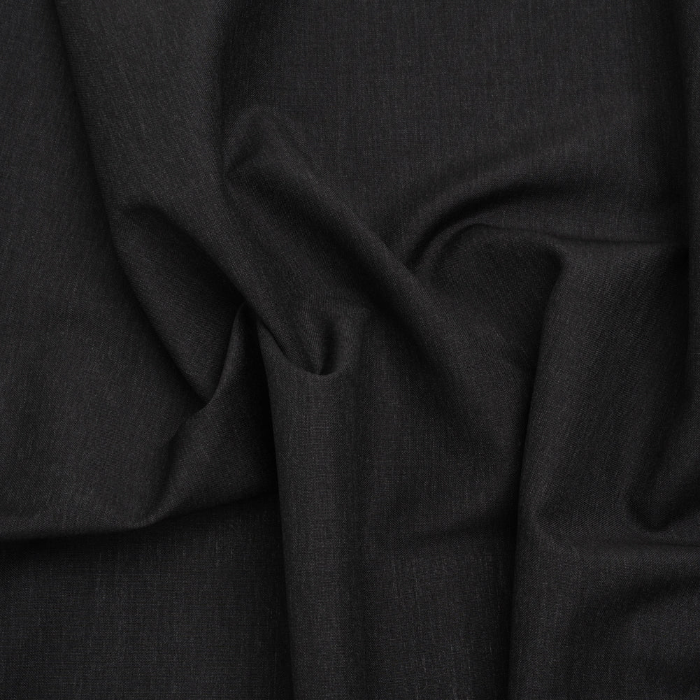 Wool and Mohair Suiting by Alexander McQueen - Heathered Charcoal - Designer Deadstock