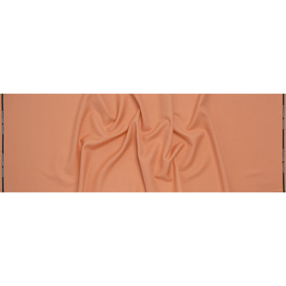 Wool Basketweave Suiting by Alexander McQueen - Peach - Designer Deadstock Full