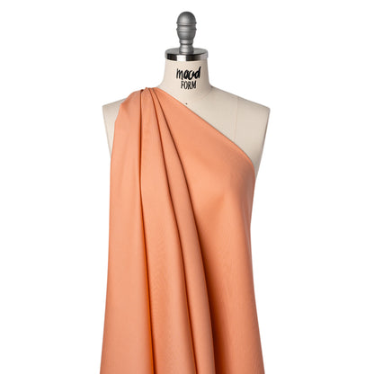 Wool Basketweave Suiting by Alexander McQueen - Peach - Designer Deadstock Drape