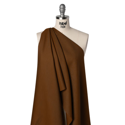 Wool Basketweave Suiting by Alexander McQueen - Brown - Designer Deadstock