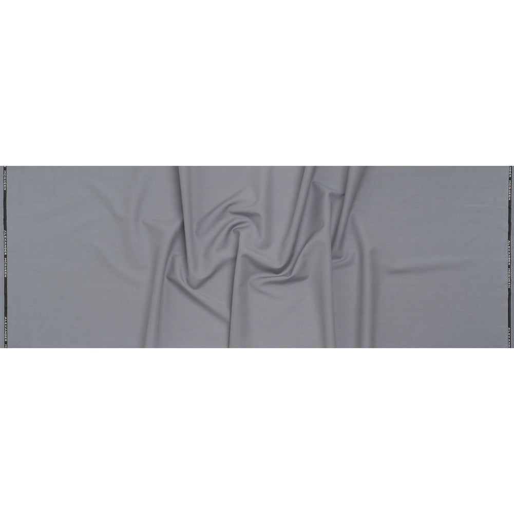 Summer Weight Wool Suiting by Alexander McQueen - Light Gray - Designer Deadstock Full
