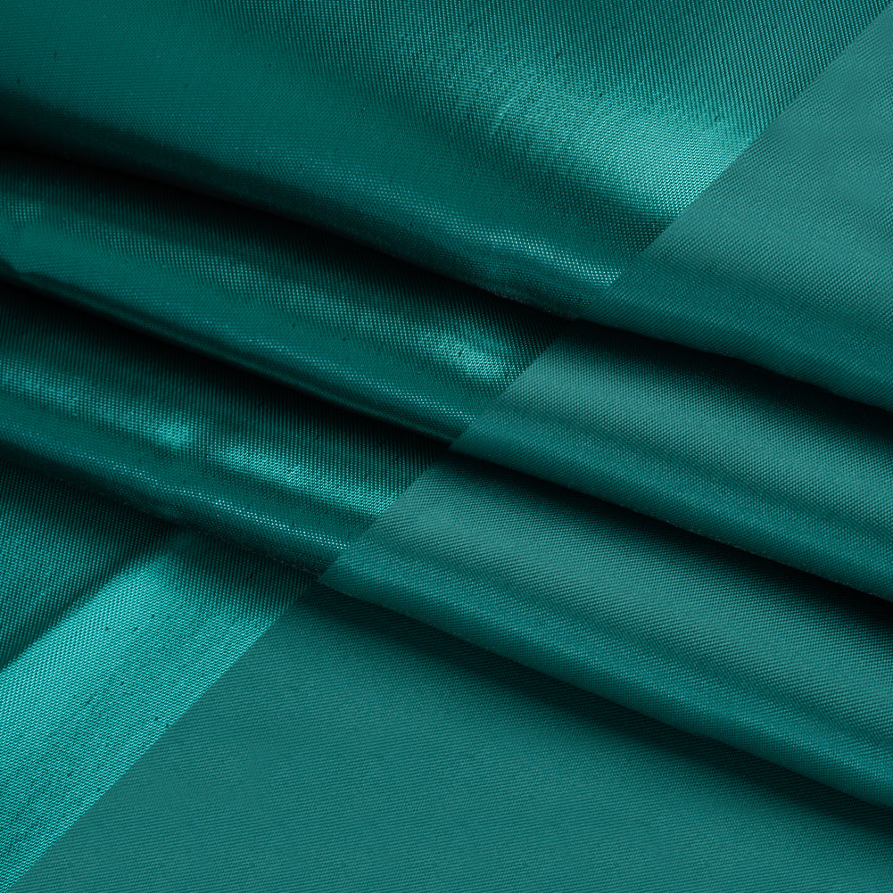 Double Faced Lame Mikado - Teal - Sara Collection - Folded