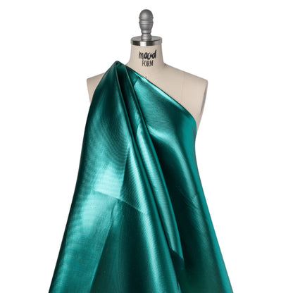 Double Faced Lame Mikado - Teal - Sara Collection