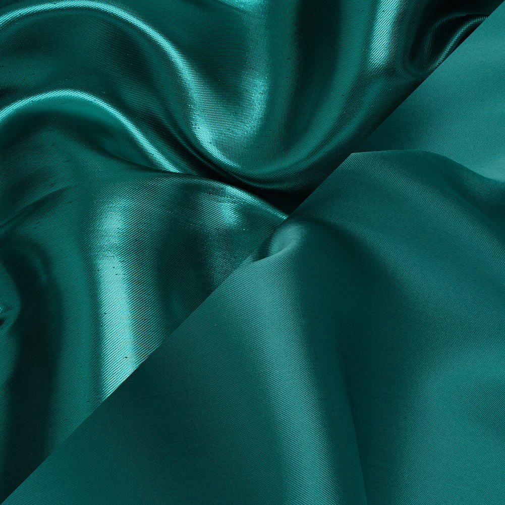 Double Faced Lame Mikado - Teal - Sara Collection