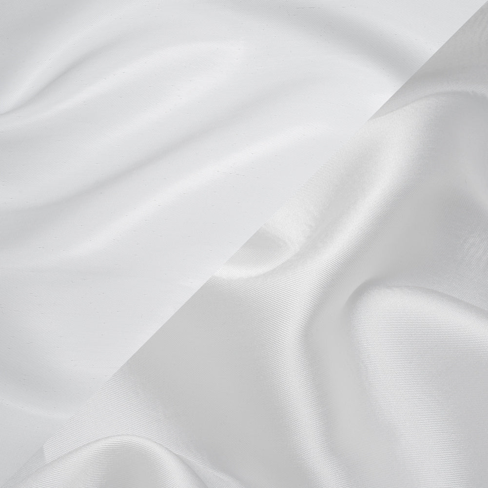 Double Faced Lame Mikado - White - Sara Collection