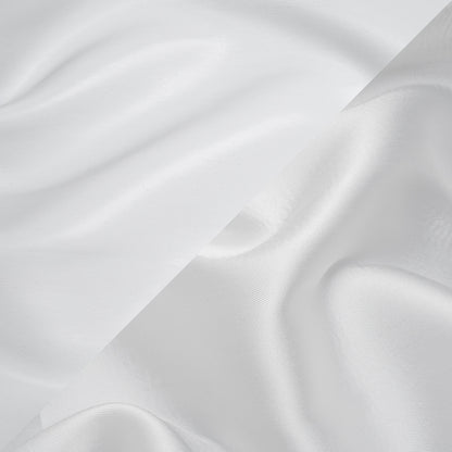 Double Faced Lame Mikado - White - Sara Collection
