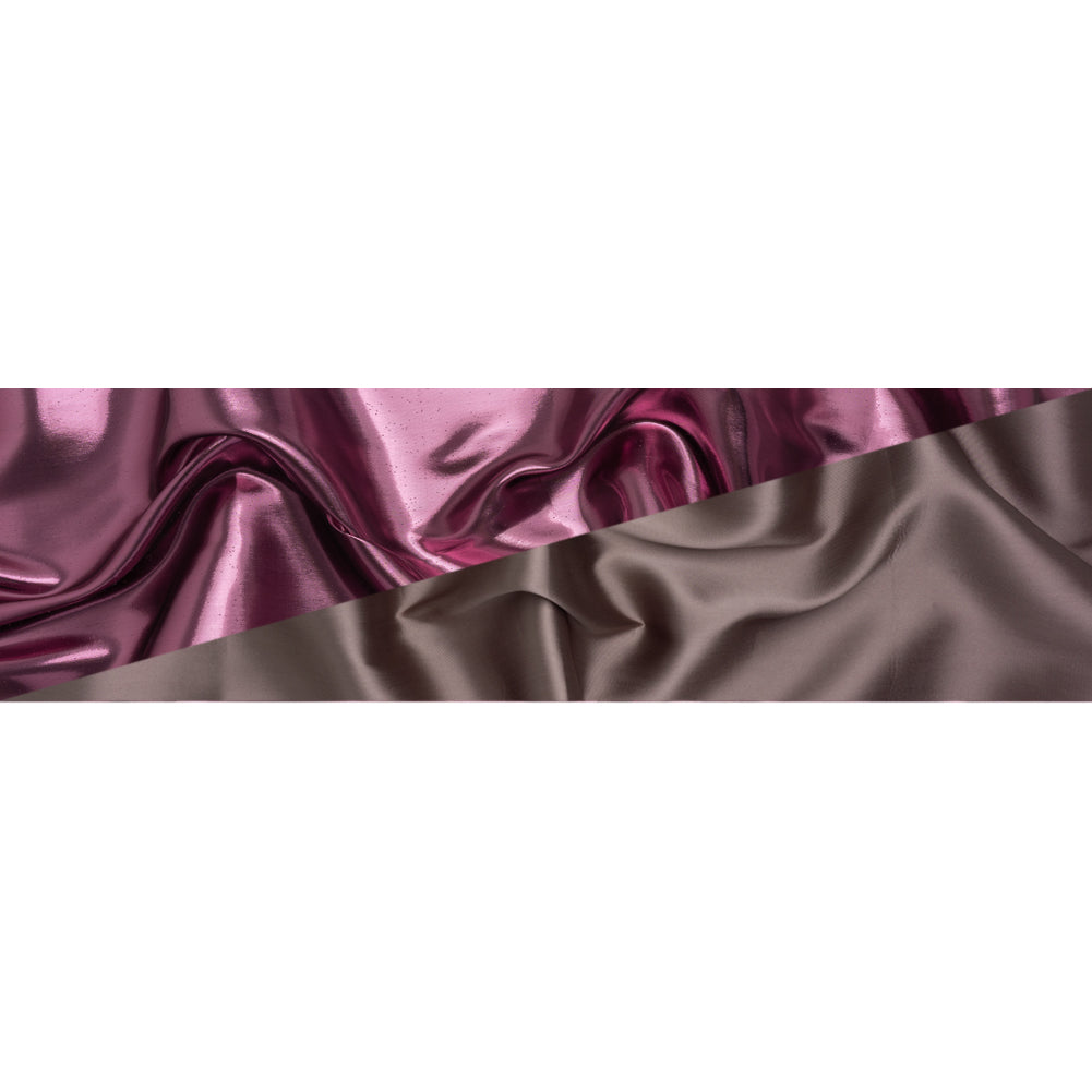 Double Faced Lame Mikado - Dusty Purple - Sara Collection