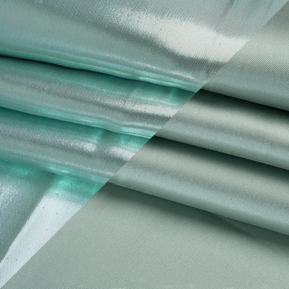 Double Faced Lame Mikado - Celadon Green - Sara Collection Folded