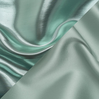 Double Faced Lame Mikado - Celadon Green - Sara Collection