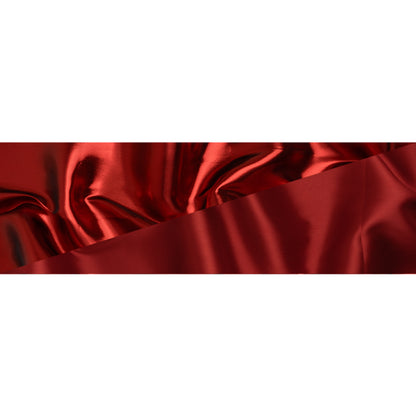 Double Faced Lame Mikado - Red - Sara Collection