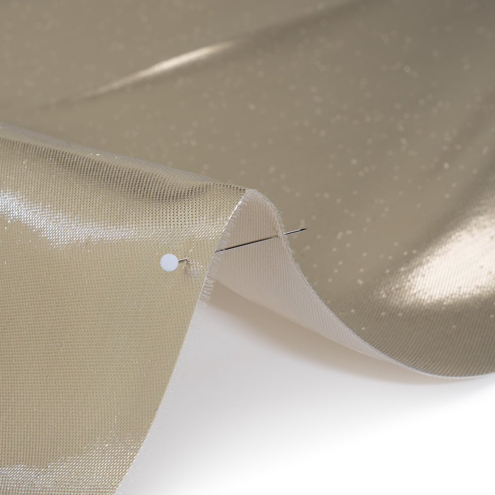 Double Faced Lame Mikado - Ivory - Sara Collection - Detail