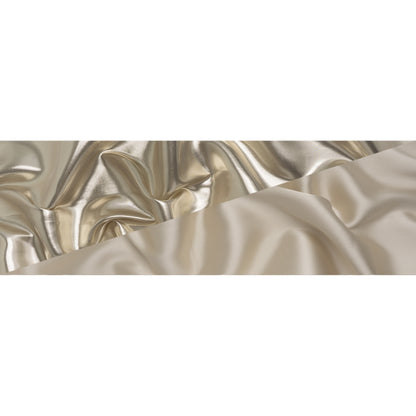 Double Faced Lame Mikado - Ivory - Sara Collection