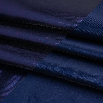 Double Faced Lame Mikado - Navy Blue - Sara Collection