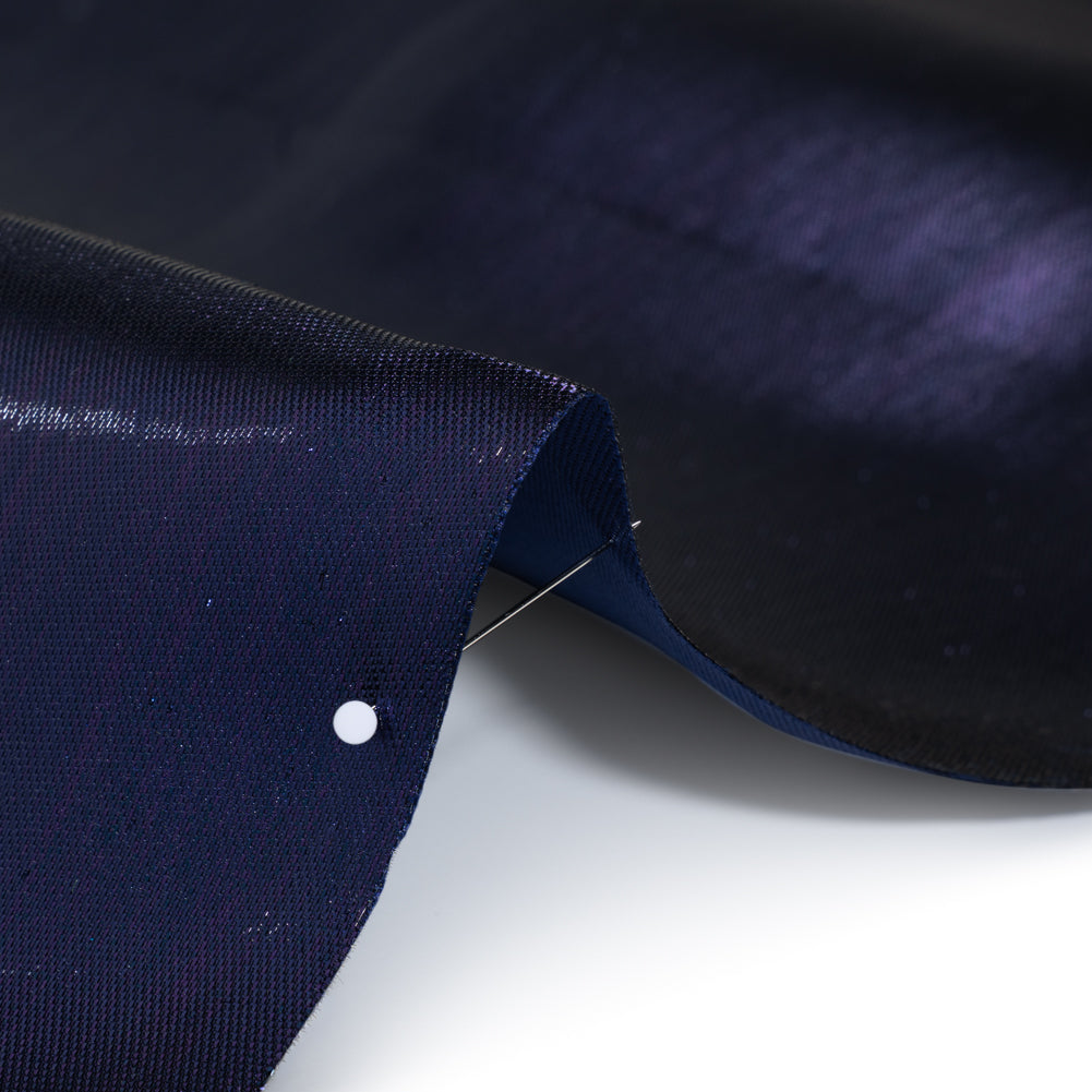 Double Faced Lame Mikado - Navy Blue - Sara Collection
