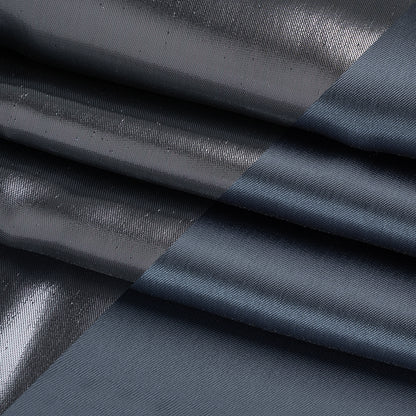 Double Faced Lame Mikado - Stormy Blue-Gray - Sara Collection Folded