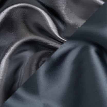 Double Faced Lame Mikado - Stormy Blue-Gray - Sara Collection