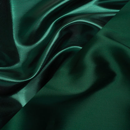 Double Faced Lame Mikado - Dark Green - Sara Collection