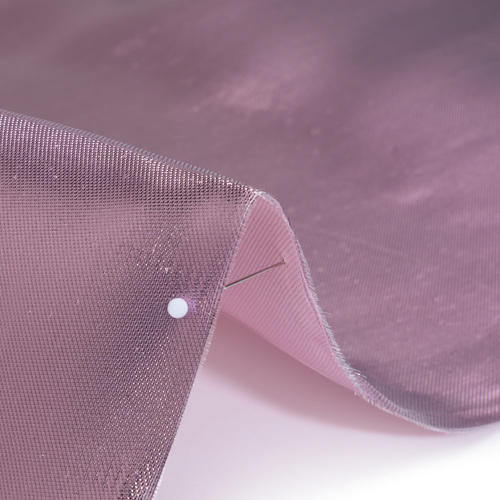Double Faced Lame Mikado - Baby Pink - Sara Collection - Detail