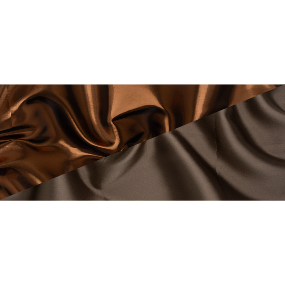 Double Faced Lame Mikado - Dusty Brown - Sara Collection - Full