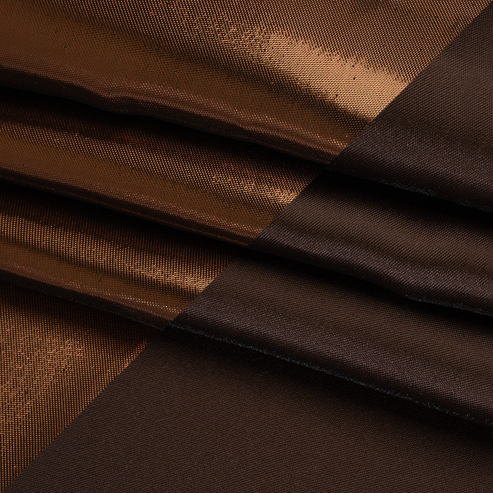 Double Faced Lame Mikado - Brown - Sara Collection Folded