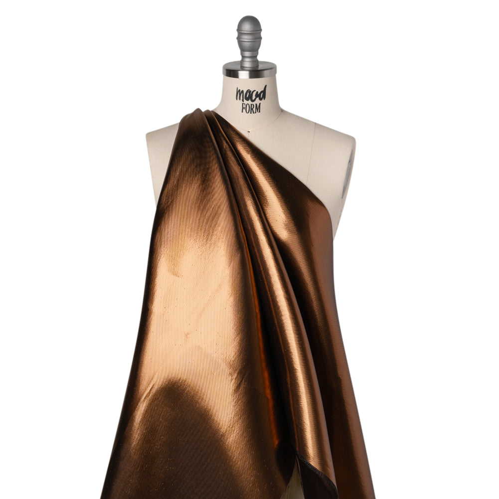 Double Faced Lame Mikado - Brown - Sara Collection Drape