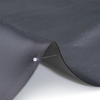 Double Faced Lame Mikado - Gunmetal - Sara Collection