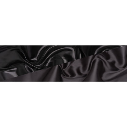 Double Faced Lame Mikado - Charcoal - Sara Collection