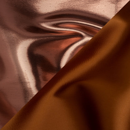 Double Faced Lame Mikado - Burnt Orange - Sara Collection